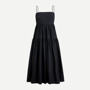 J.Crew tie back tiered dress